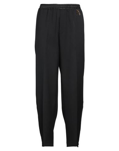 Aries Man Pants Black Size 34 Polyester, Wool, Elastane