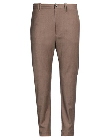 Nine:inthe:morning Nine In The Morning Man Pants Cocoa Size 38 Wool, Viscose, Polyester, Elastane In Brown