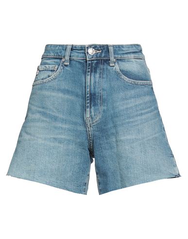 Ag Jeans Woman Denim Shorts Blue Size 31 Recycled Cotton, Elastane