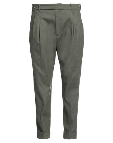 Hōsio Man Pants Light Green Size 36 Wool, Polyester, Elastane