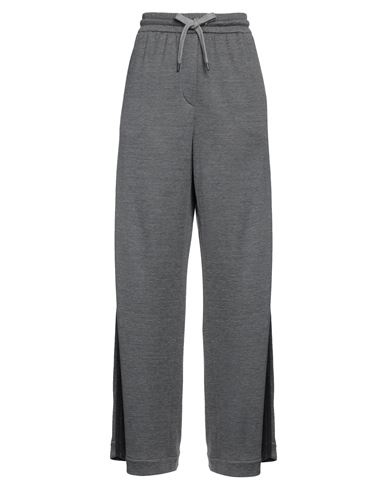 Brunello Cucinelli Woman Pants Grey Size M Cotton, Silk, Polyamide, Ecobrass