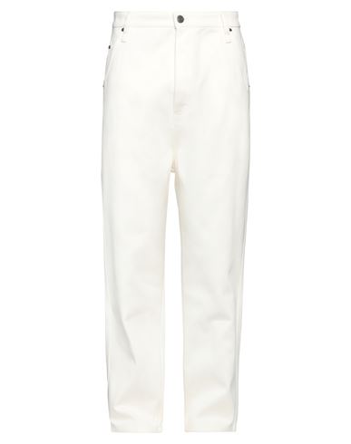 Shop Ami Alexandre Mattiussi Man Pants Off White Size 31 Cotton