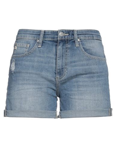 Ag Jeans Woman Denim Shorts Blue Size 27 Cotton, Polyester, Elastane