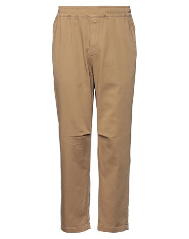 Pmds Premium Mood Denim Superior Man Pants Camel Size 34 Cotton, Elastane In Beige