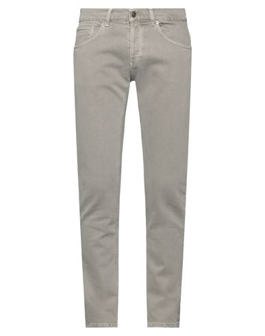 Dondup Man Denim Pants Grey Size 36 Cotton, Elastane