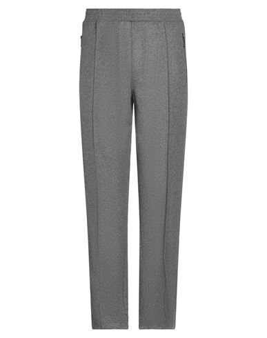 Shop Neil Barrett Man Pants Grey Size 36 Wool, Polyamide, Viscose, Elastane