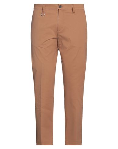 Paolo Pecora Man Pants Light Brown Size 32 Cotton, Elastane In Beige