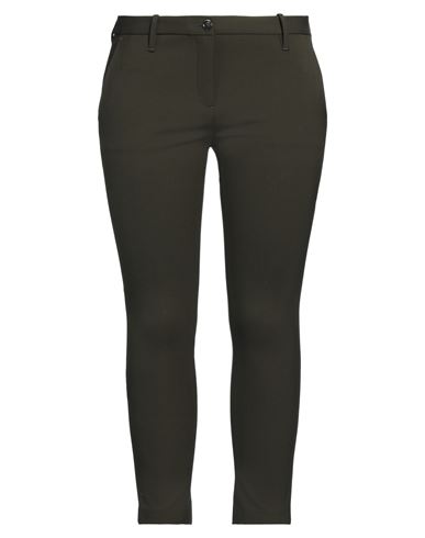 NINE:INTHE:MORNING NINE IN THE MORNING WOMAN PANTS DARK GREEN SIZE 29 WOOL, POLYAMIDE, ELASTANE