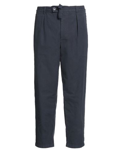 Shop Barbour Man Pants Midnight Blue Size 34 Cotton