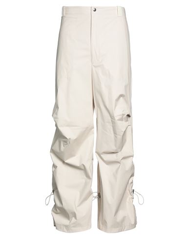 Moncler 2  1952 Man Pants Cream Size 34 Polyamide In White