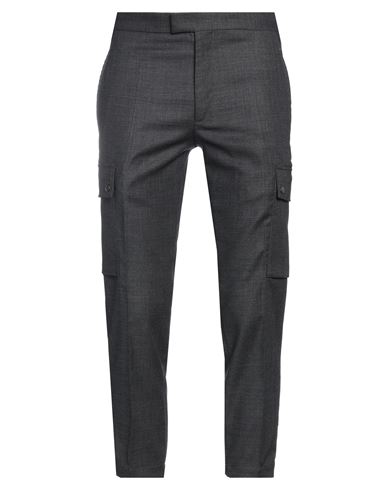 Neil Barrett Man Pants Steel Grey Size 36 Polyester, Virgin Wool, Polyamide, Elastane