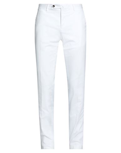 Shop Pt Torino Man Pants White Size 38 Cotton, Elastane