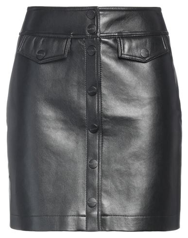Rodebjer Recycled Leather Mini Skirt In Black