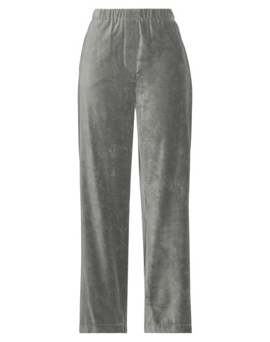 Alysi Woman Pants Grey Size 2 Cotton, Polyamide