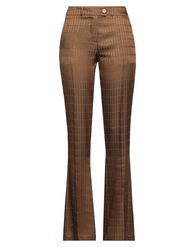 Alysi Woman Pants Camel Size 4 Virgin Wool, Acetate, Viscose In Beige