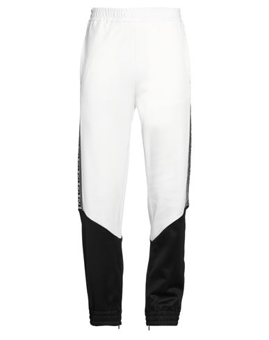 Fendi Man Pants White Size L Polyester, Cotton