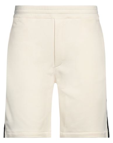 Alexander Mcqueen Man Shorts & Bermuda Shorts Cream Size Xxl Cotton In White