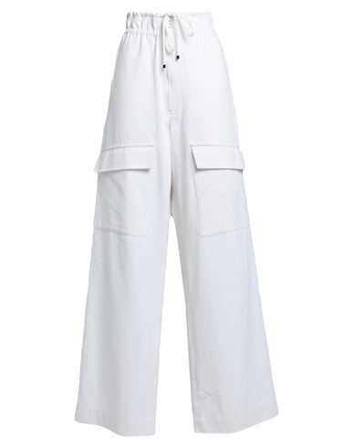 Dries Van Noten Woman Pants Off White Size Xl Cotton