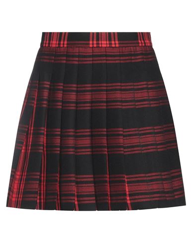 Pt Torino Woman Mini Skirt Red Size 4 Virgin Wool, Elastane