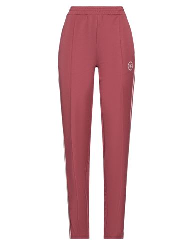 Shop Sporty And Rich Sporty & Rich Woman Pants Burgundy Size M Polyester, Cotton In Red