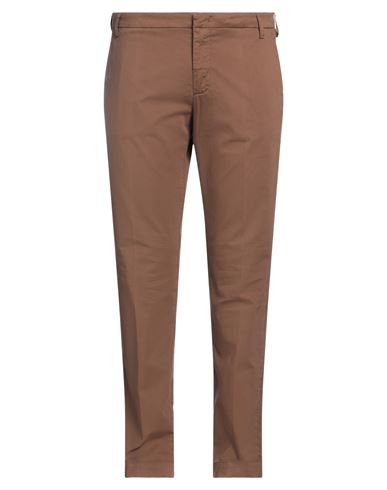 Entre Amis Man Pants Brown Size 31 Cotton, Lycra, Elastane In Brown