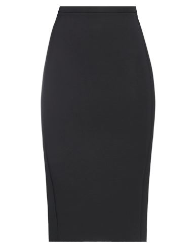 Max Mara Woman Midi Skirt Black Size 10 Polyamide, Cotton, Elastane