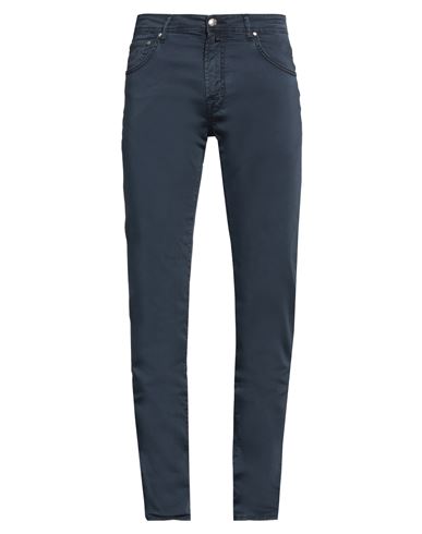 Jacob Cohёn Man Pants Midnight Blue Size 32 Cotton, Elastane In Blue