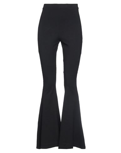 Poppy Field Woman Pants Black Size M Bamboo, Elastane
