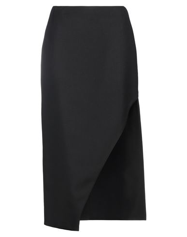Shop Alexander Mcqueen Woman Midi Skirt Black Size 6 Wool, Mohair Wool