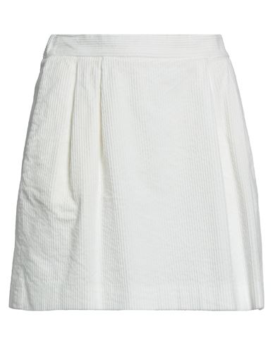 Jucca Woman Mini Skirt White Size 10 Cotton