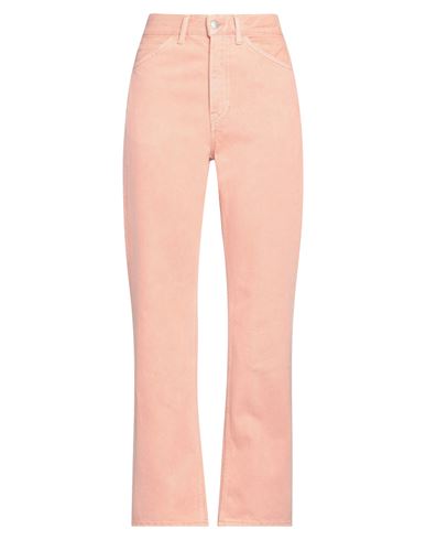 Shop Acne Studios Woman Jeans Salmon Pink Size 29 Cotton