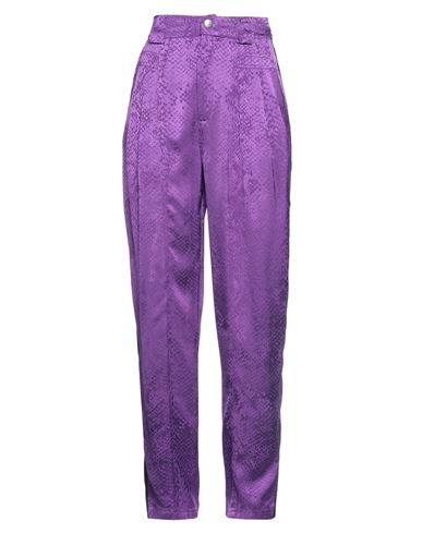 Koché Woman Pants Purple Size 4 Viscose, Polyester