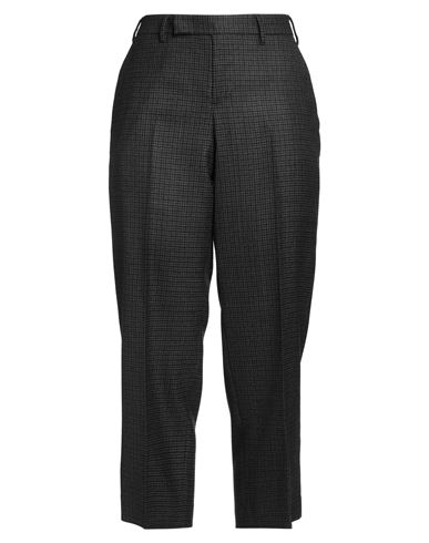 Pt Torino Woman Pants Charcoal Size 8 Virgin Wool In Black