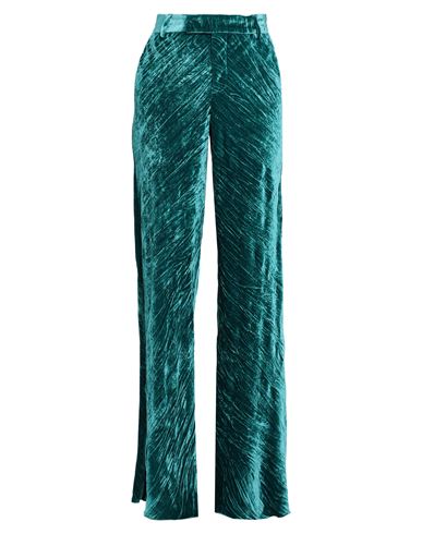 Etro Woman Pants Emerald Green Size 8 Viscose, Silk In Green