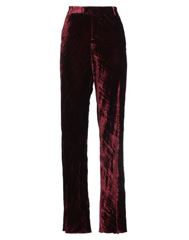 Etro Woman Pants Burgundy Size 8 Viscose, Silk In Red