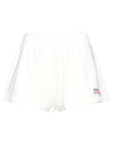 Shop Reina Olga Woman Shorts & Bermuda Shorts White Size M/l Cotton