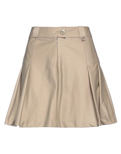 Dickies Woman Mini Skirt Khaki Size L Polyacrylic, Cotton In Beige
