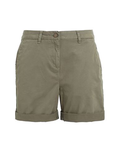 Barbour Woman Shorts & Bermuda Shorts Khaki Size 10 Cotton, Elastane In Beige