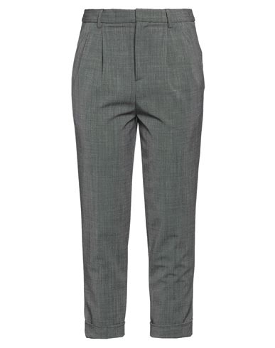 MERCI ..,MERCI WOMAN PANTS GREY SIZE 6 POLYESTER, VIRGIN WOOL, ELASTANE