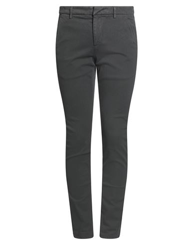 Dondup Man Pants Charcoal Size 30 Cotton, Lyocell, Elastane In Black