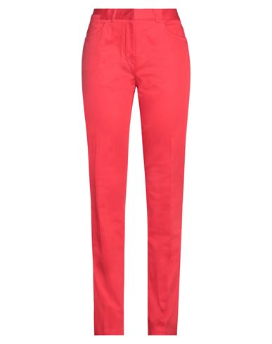 Jeans Les Copains Woman Pants Red Size 8 Cotton, Elastane