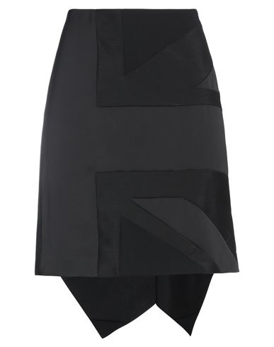 Burberry Woman Mini Skirt Black Size 10 Polyester, Mohair Wool, Virgin Wool