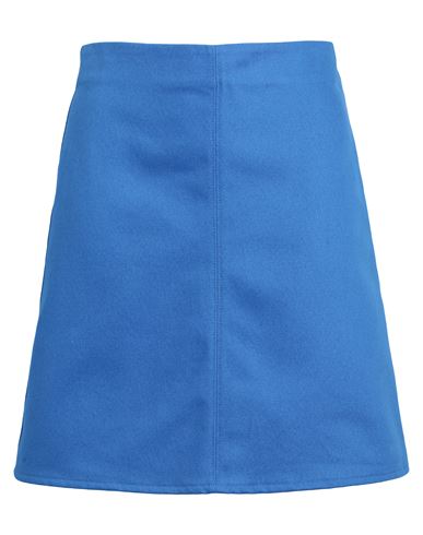 Arket Woman Mini Skirt Blue Size 12 Cotton