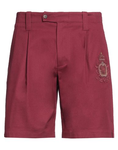 Dolce & Gabbana Man Shorts & Bermuda Shorts Burgundy Size 30 Cotton, Elastane In Red