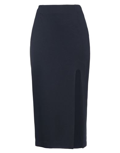 Maison Laviniaturra Woman Midi Skirt Midnight Blue Size 8 Viscose, Polyamide, Elastane