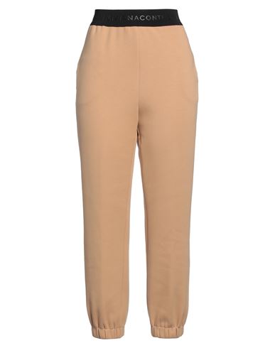 Liviana Conti Woman Pants Camel Size 6 Cotton, Polyester, Elastane In Beige