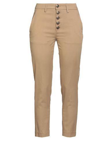 Dondup Woman Pants Camel Size 32 Lyocell, Elastane In Gold