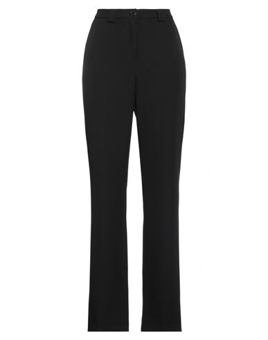 Soallure Woman Pants Black Size 8 Polyester, Elastane