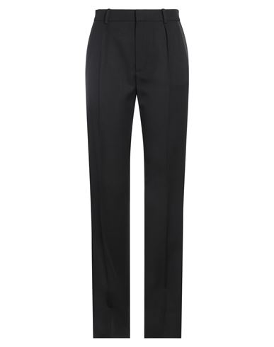 Saint Laurent Woman Pants Black Size 8 Wool, Polyester