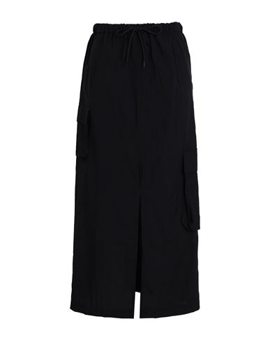 Topshop Woman Long Skirt Black Size 12 Polyamide